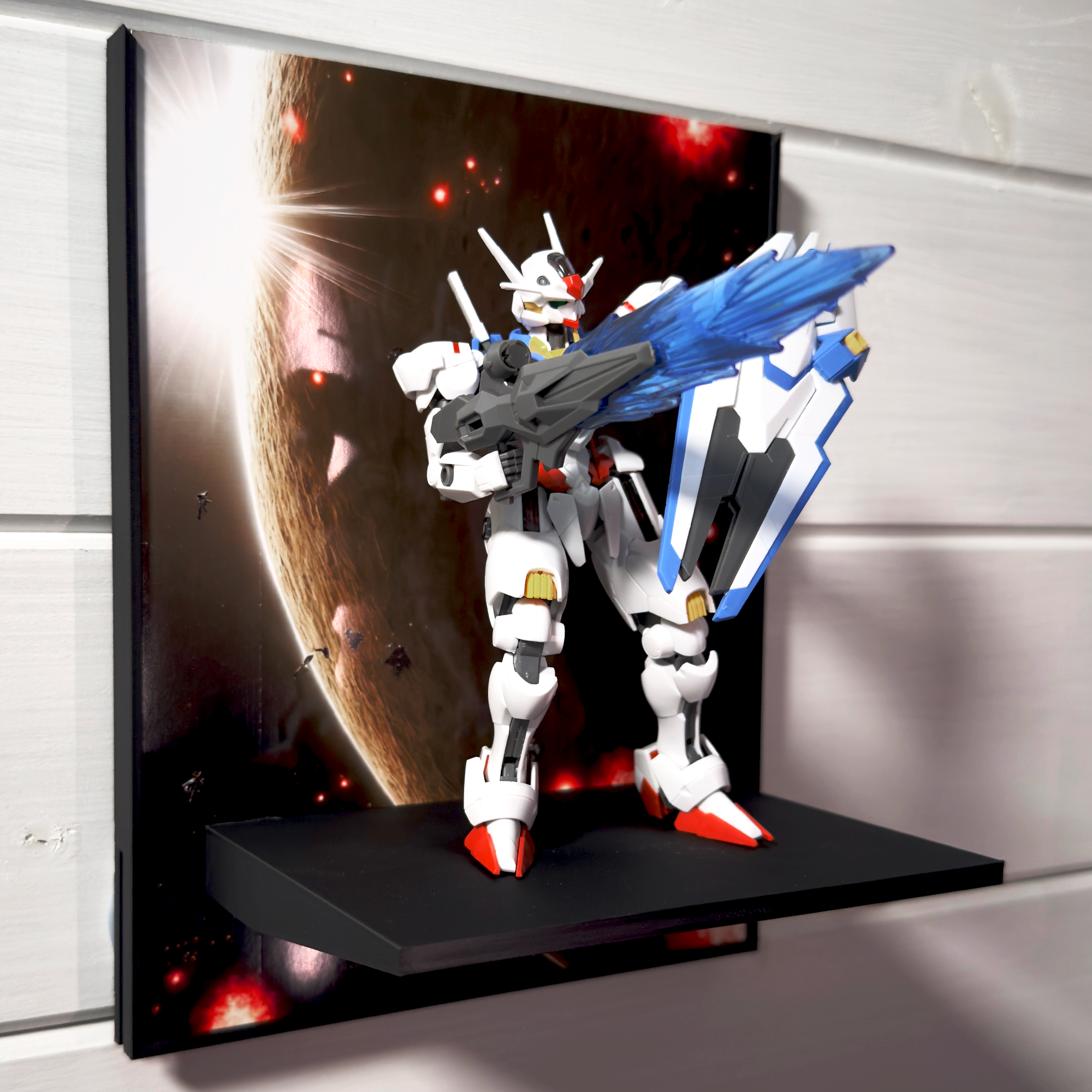 Dust And Death Gunpla Backdrop Wall Display For HG & RG Gundam Models