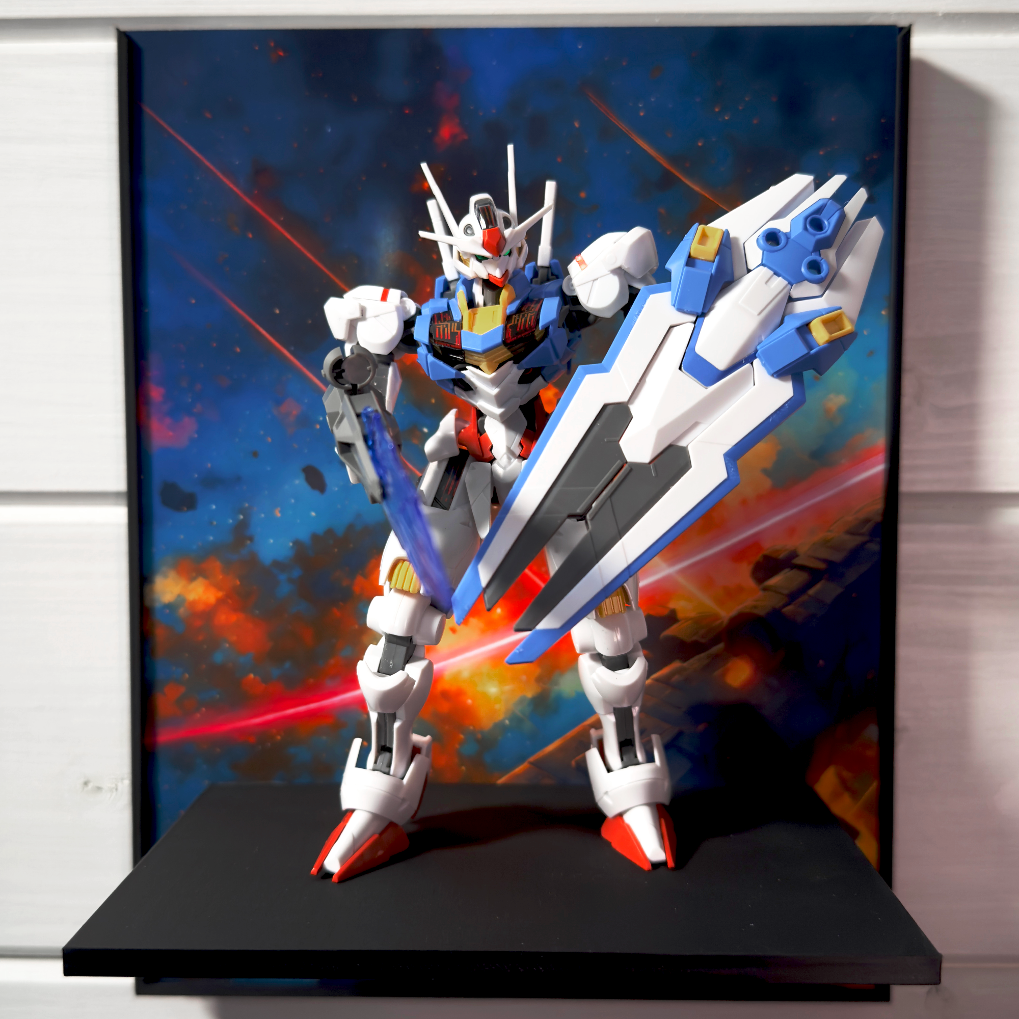 Aftermath (Anime Style) Gunpla Backdrop Wall Display For HG & RG Gundam Models