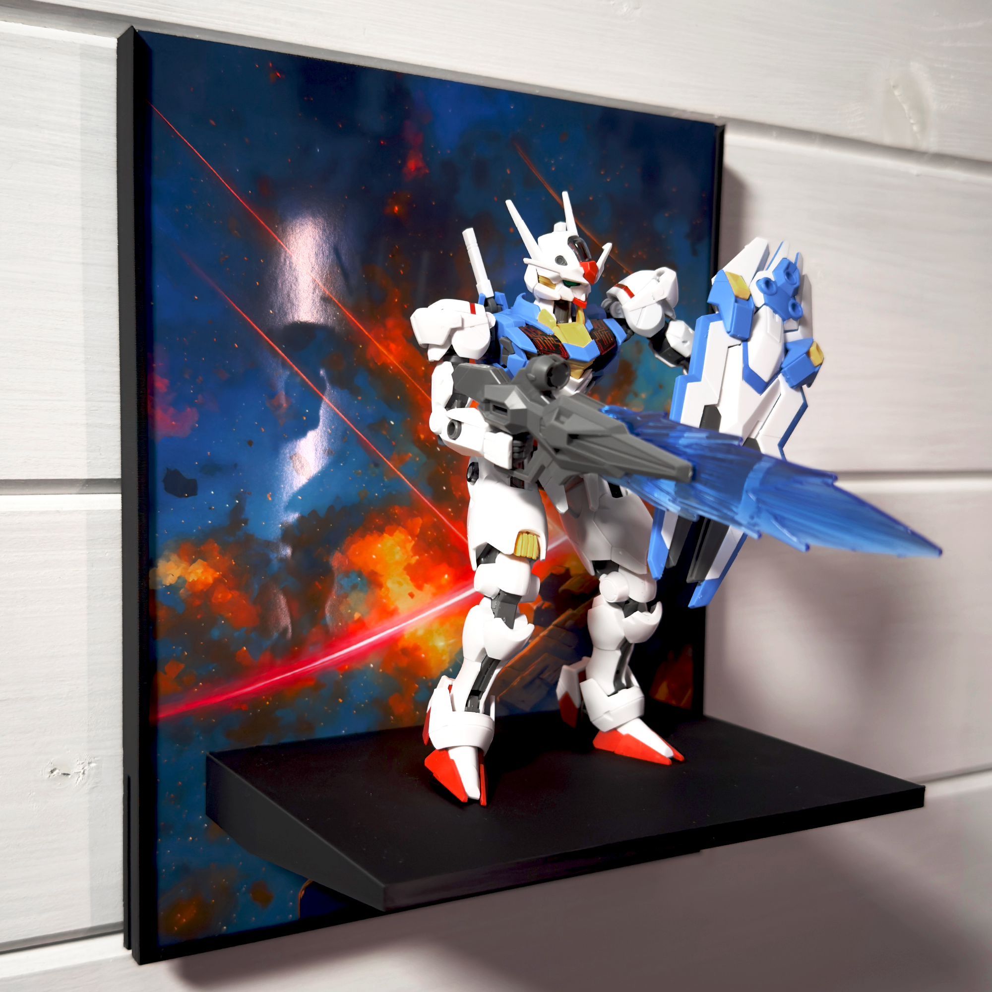 Aftermath (Anime Style) Gunpla Backdrop Wall Display For HG & RG Gundam Models