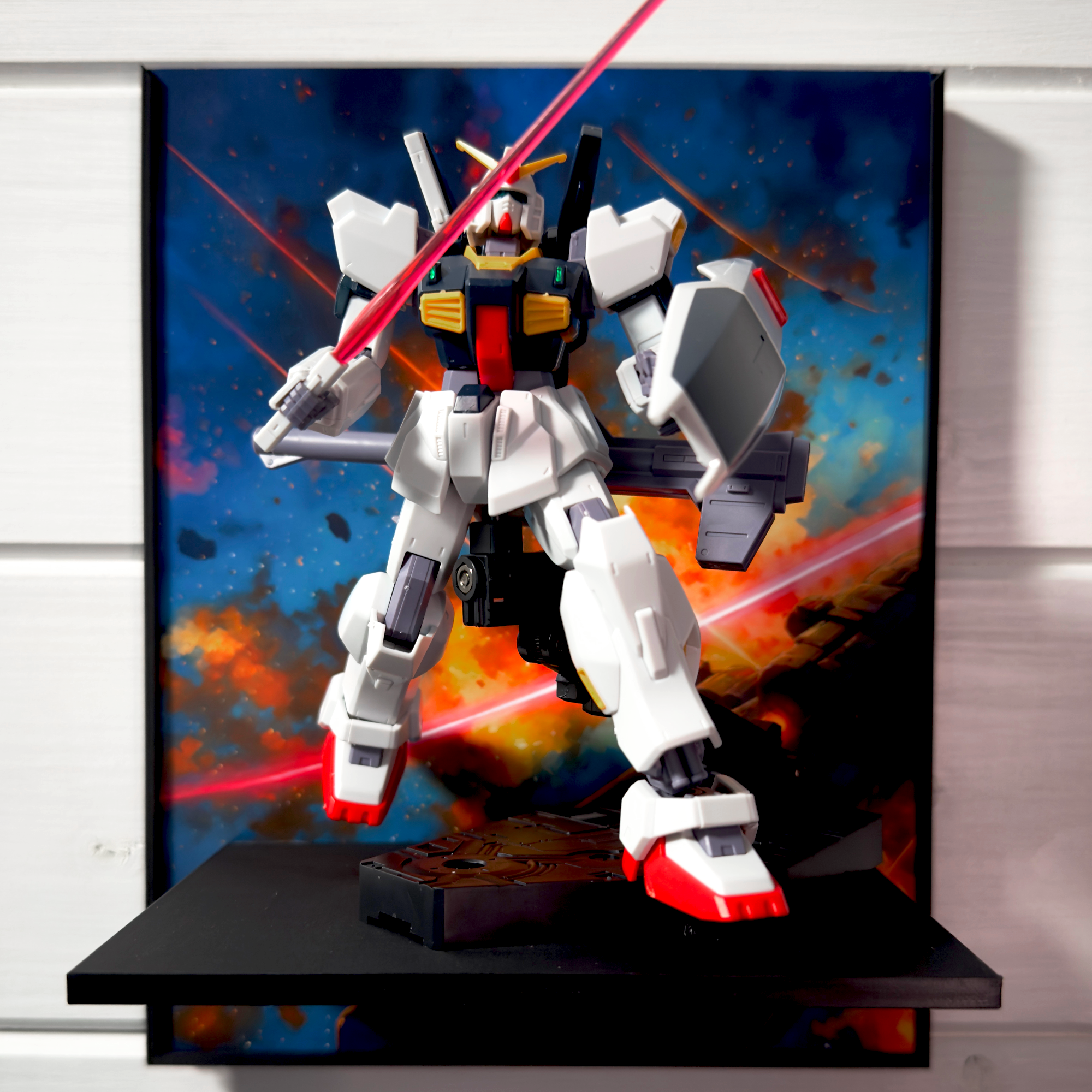 Aftermath (Anime Style) Gunpla Backdrop Wall Display For HG & RG Gundam Models