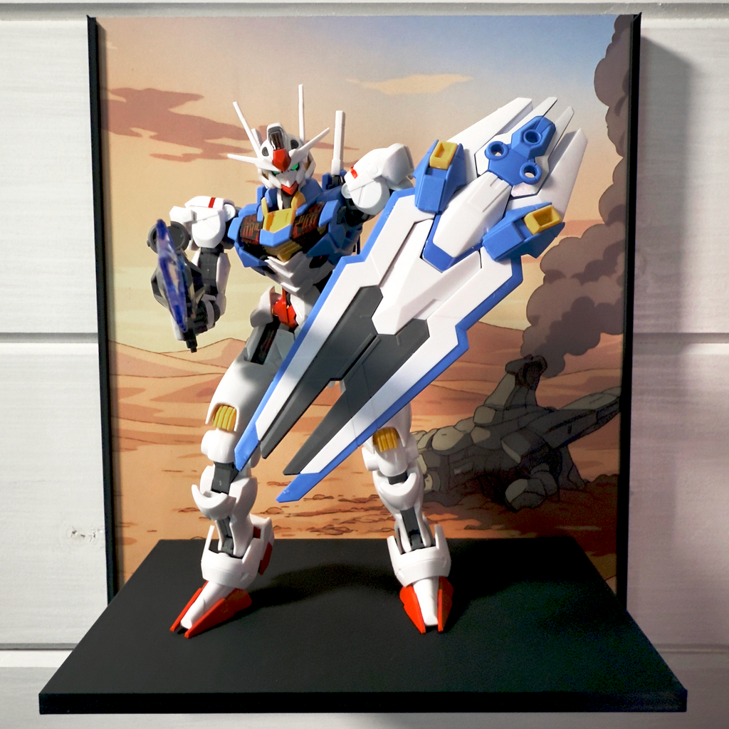 Burning Daylight (Anime Style) Gunpla Backdrop Wall Display For HG & RG Gundam Models