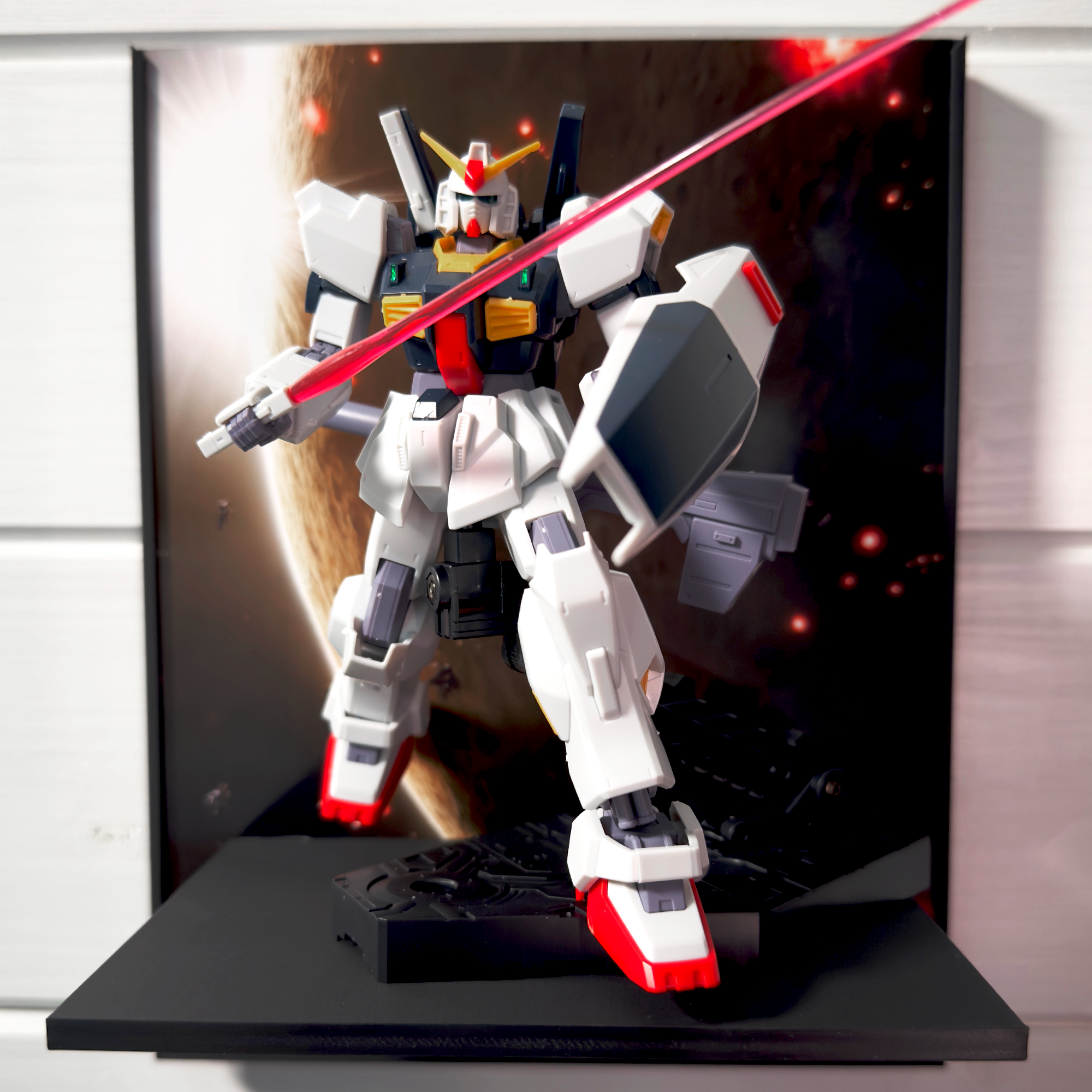 Dust And Death Gunpla Backdrop Wall Display For HG & RG Gundam Models
