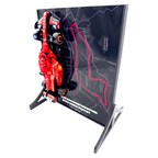 Imola Map Backdrop Display Stand For LEGO Speed Champions F1 Race Car