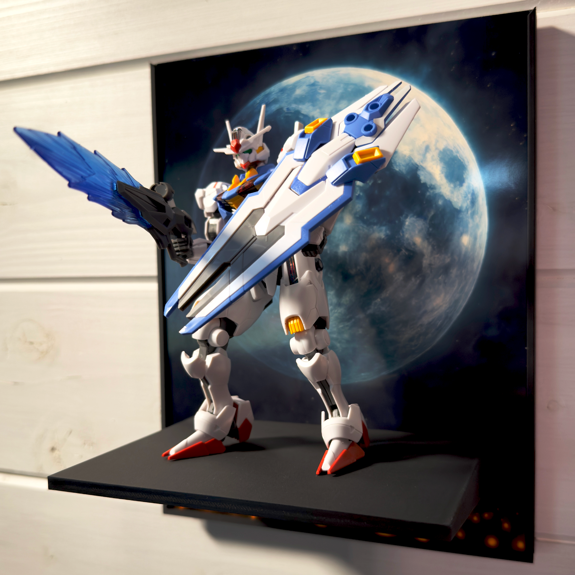 Moonlight Gunpla Backdrop Wall Display For HG & RG Gundam Models