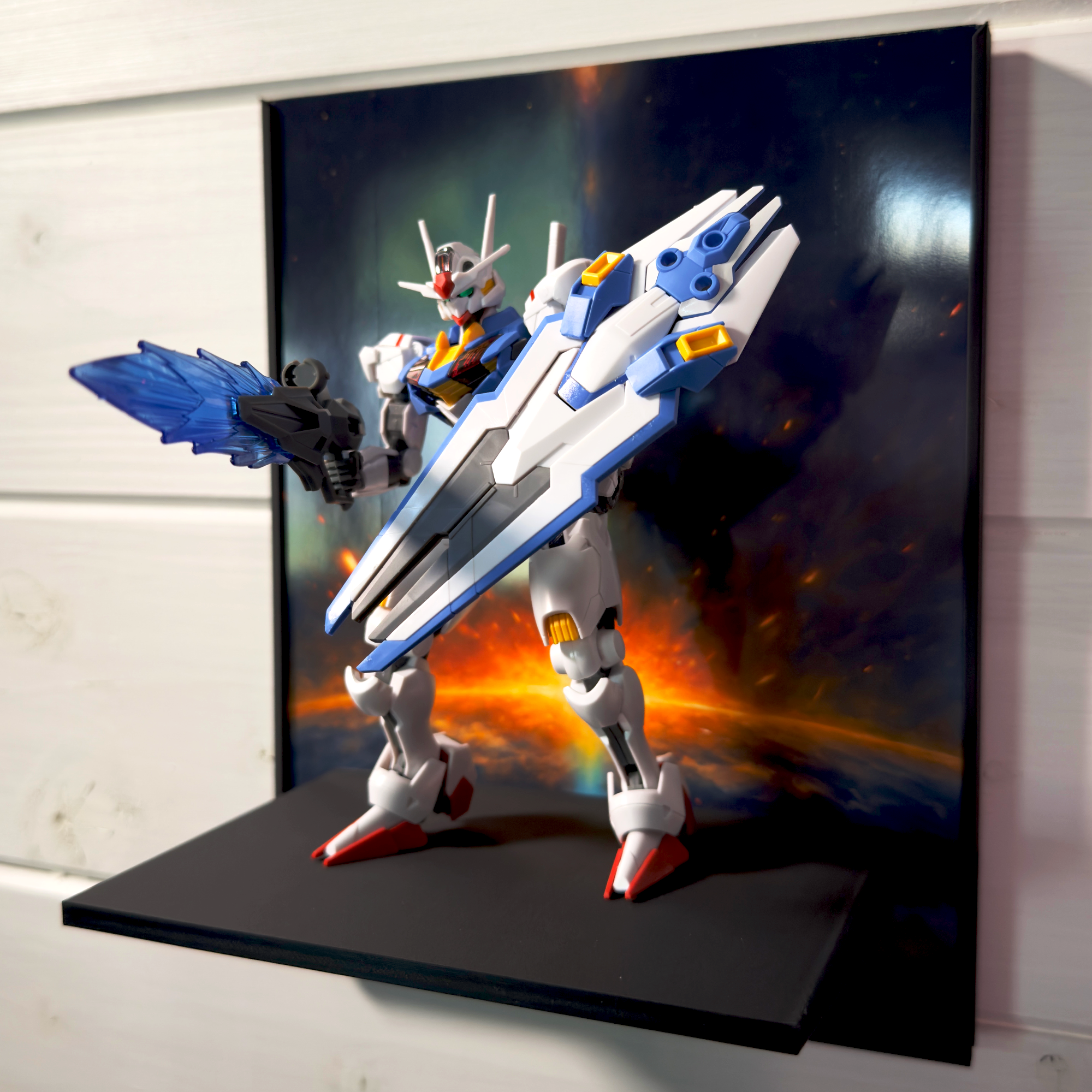 New Dawn Gunpla Backdrop Wall Display For HG & RG Gundam Models