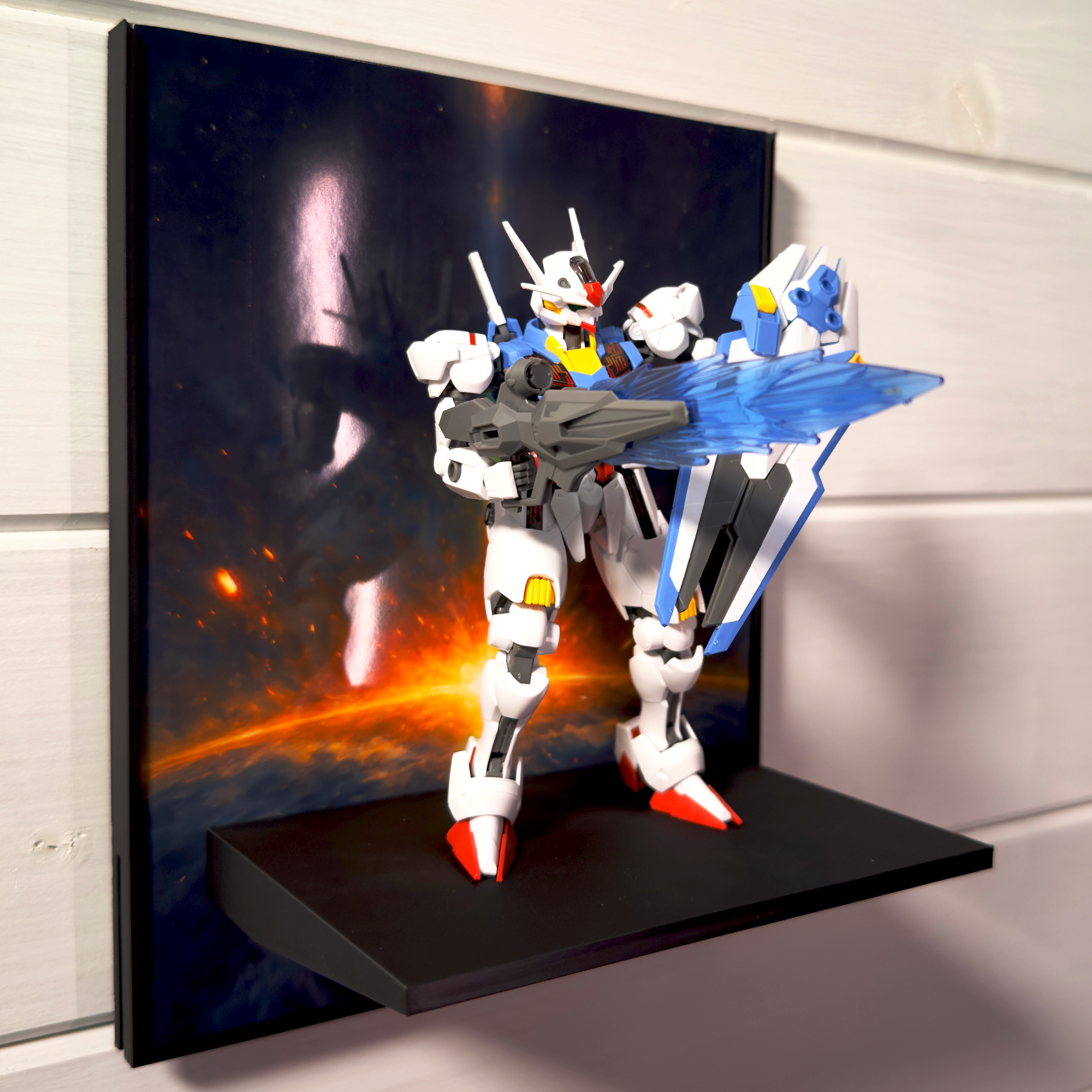 New Dawn Gunpla Backdrop Wall Display For HG & RG Gundam Models