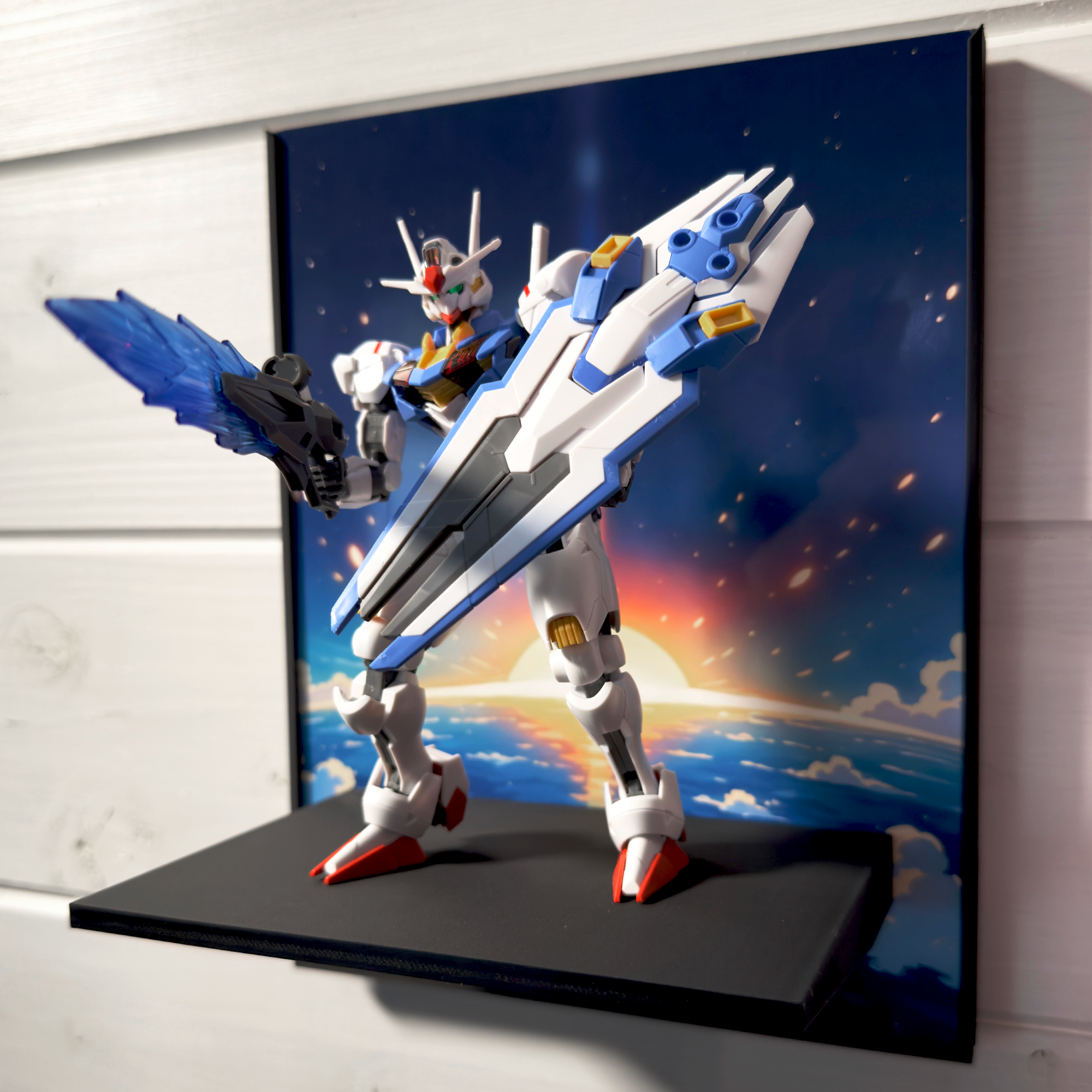 New Dawn (Anime Style) Gunpla Backdrop Wall Display For HG & RG Gundam Models
