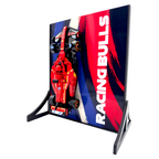 Abstract Backdrop Display Stand For LEGO Speed Champions Racing Bulls VCARB 01 F1 Race Car