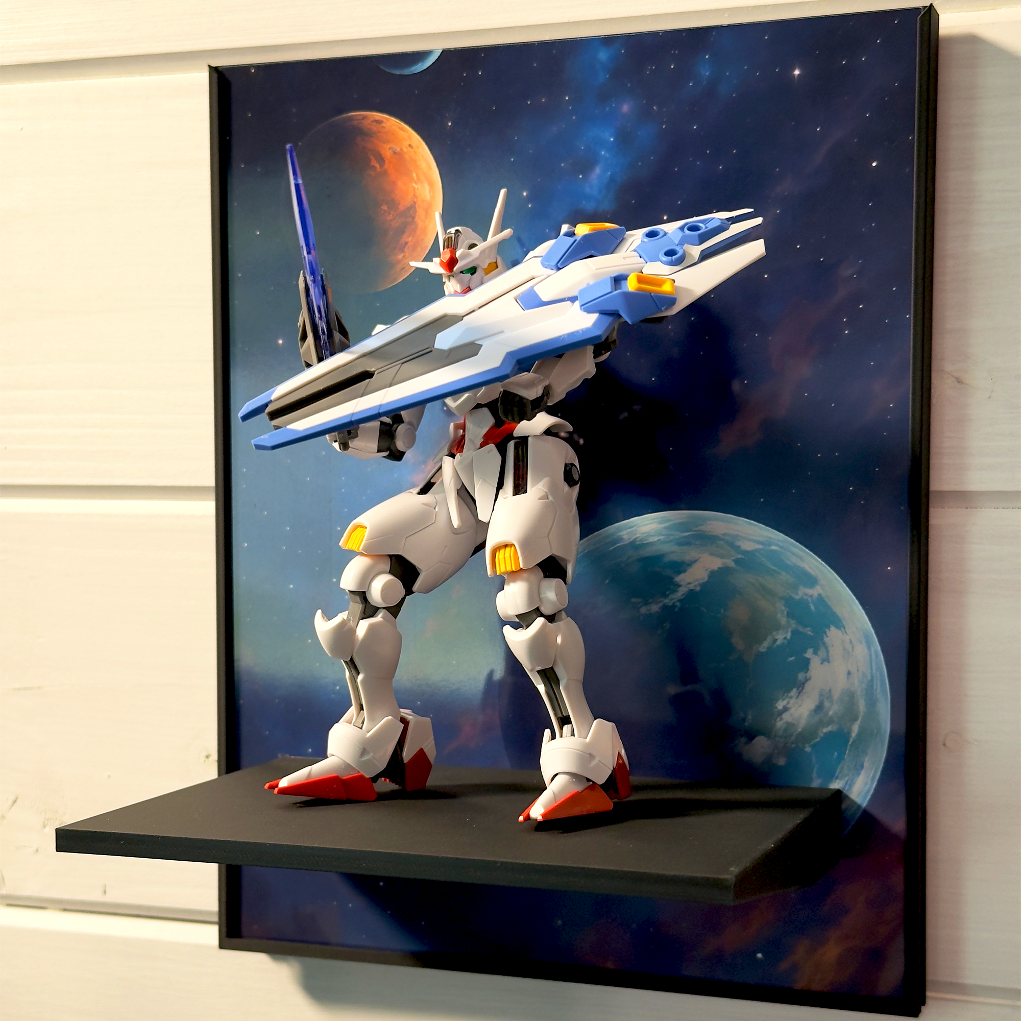 Shadow Of Worlds (Anime Style) Gunpla Backdrop Wall Display For HG & RG Gundam Models
