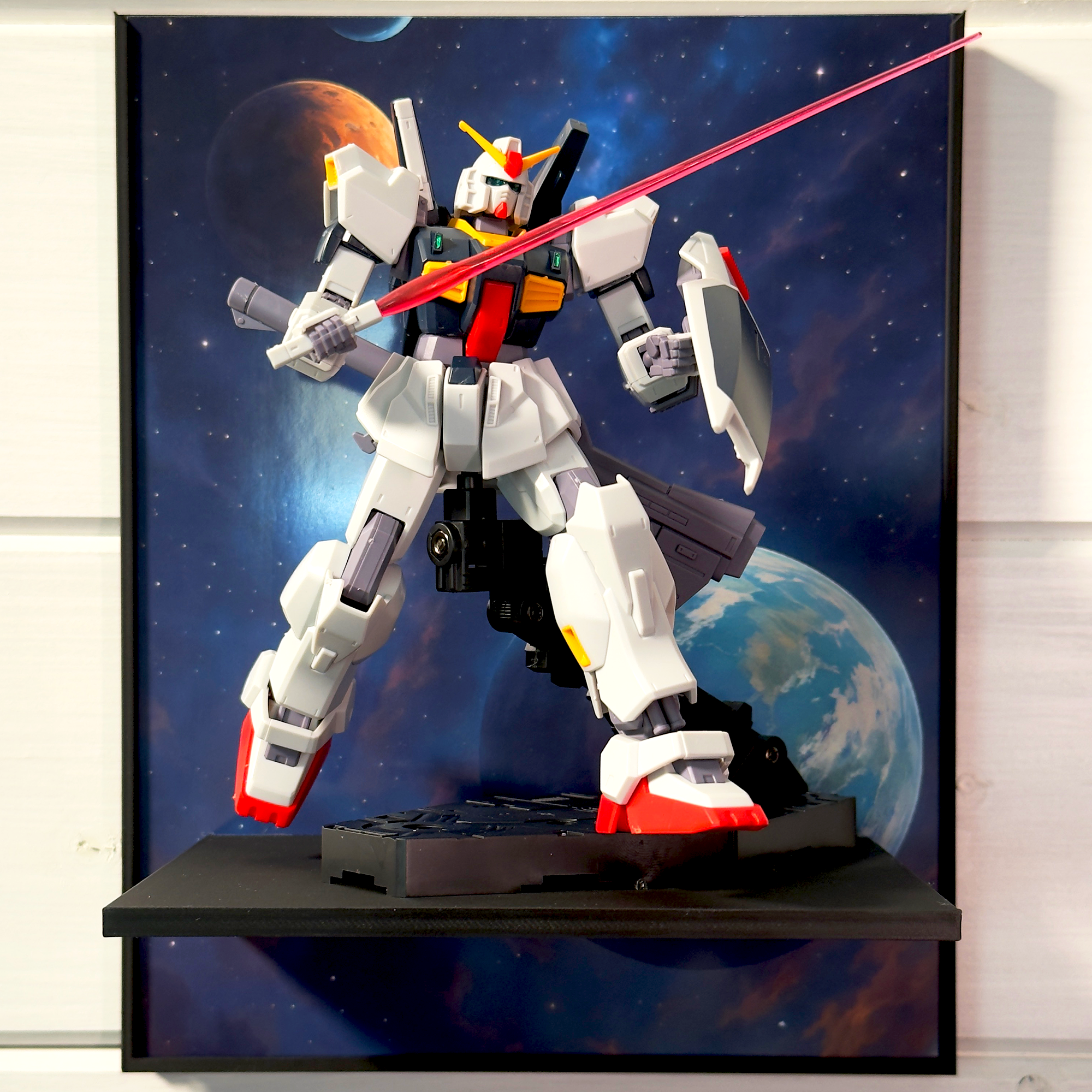 Shadow Of Worlds (Anime Style) Gunpla Backdrop Wall Display For HG & RG Gundam Models