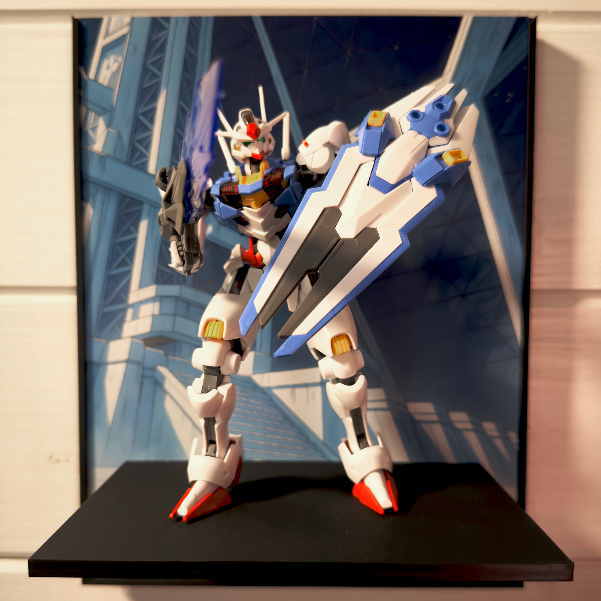 Station Alpha (Anime Style) Gunpla Backdrop Wall Display For HG & RG Gundam Models