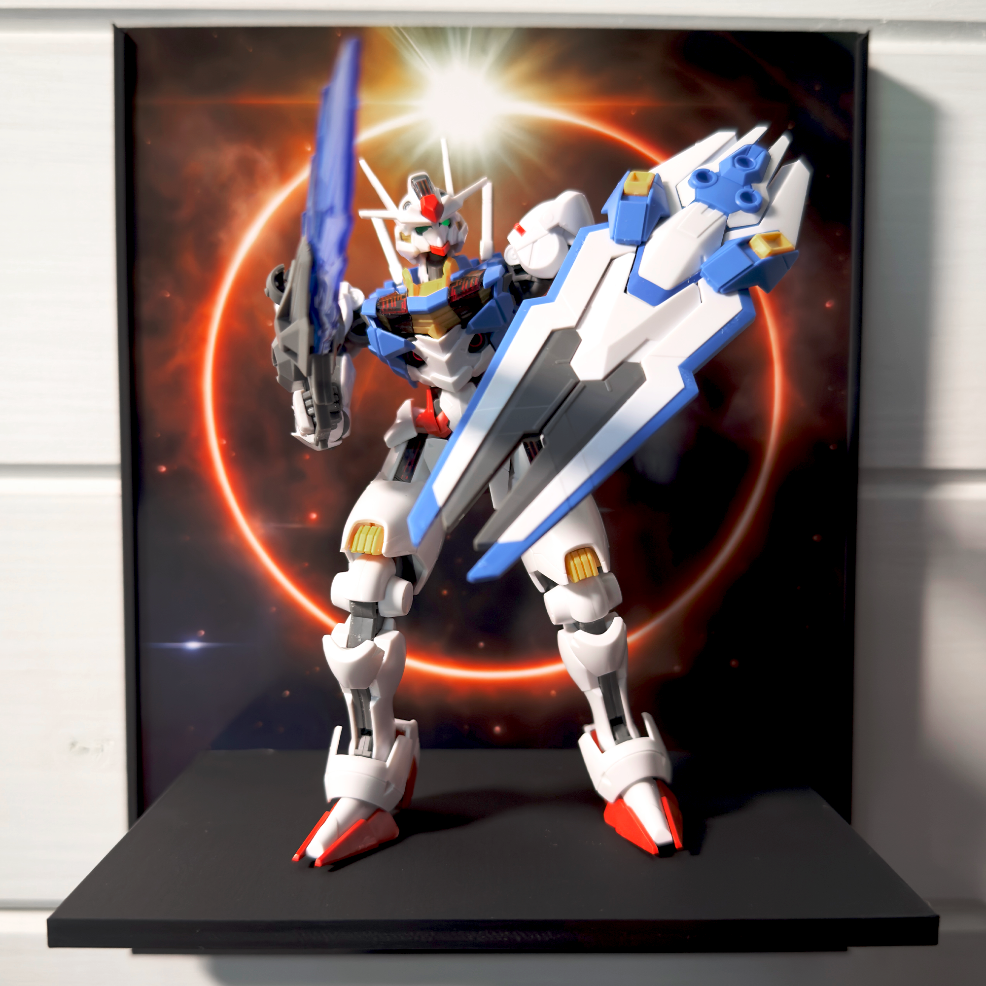 The Black Sun Gunpla Backdrop Wall Display For HG & RG Gundam Models