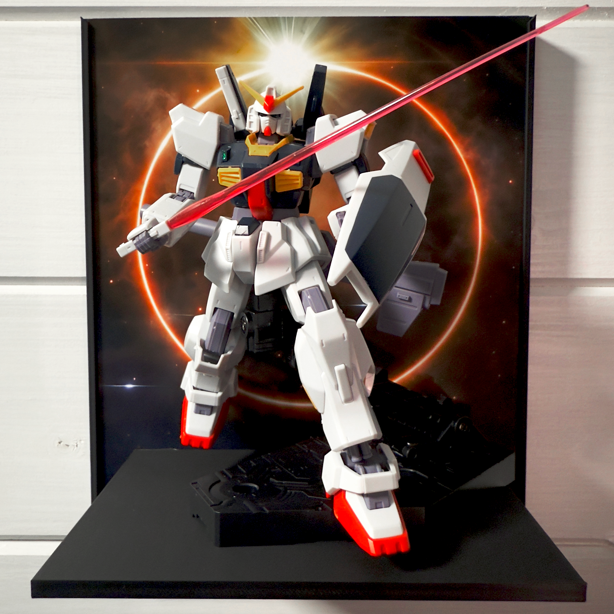 The Black Sun Gunpla Backdrop Wall Display For HG & RG Gundam Models
